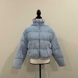 Hollister Light Blue Puffer Jacket